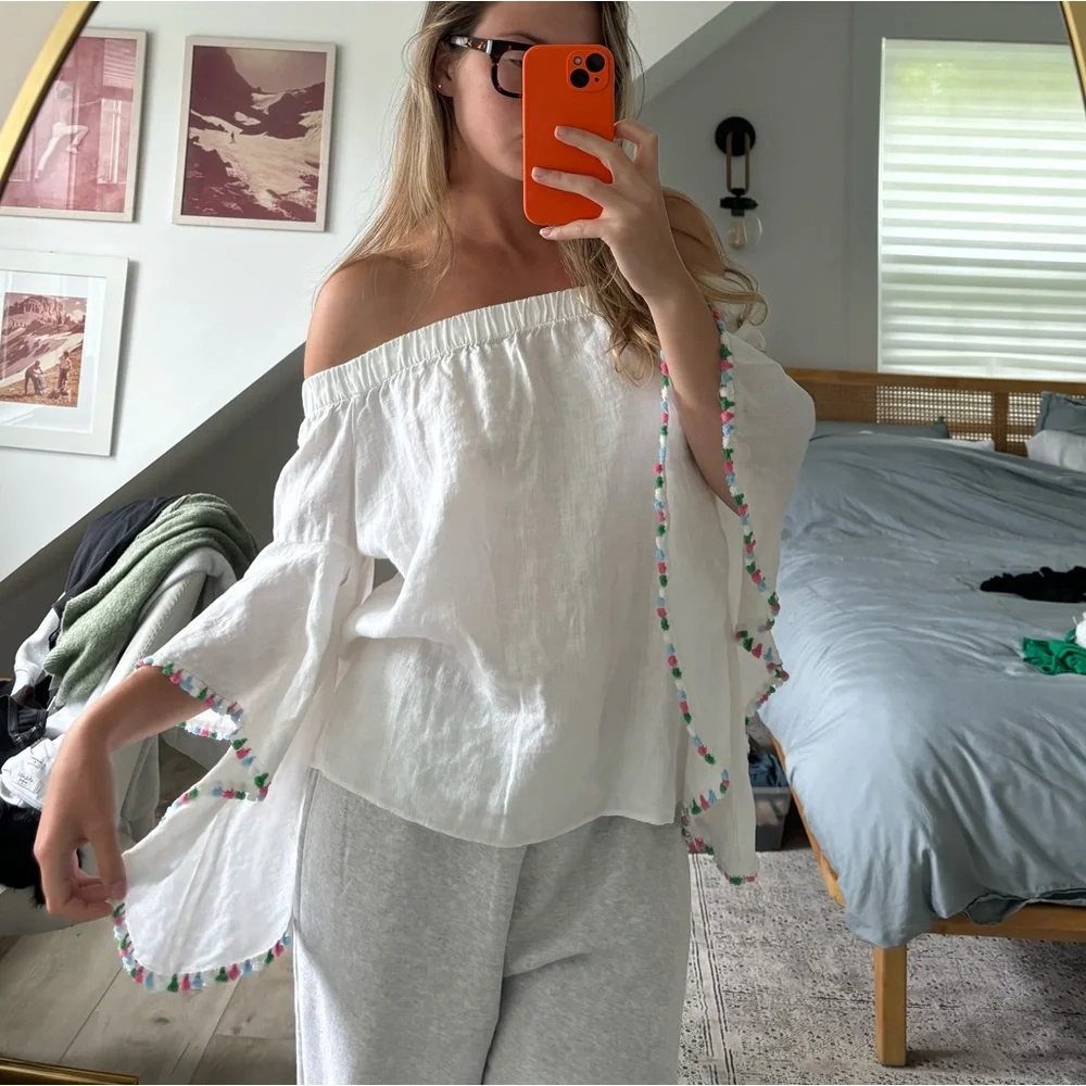 Flowy off the shoulder top from Zara - Picture 1 of 4